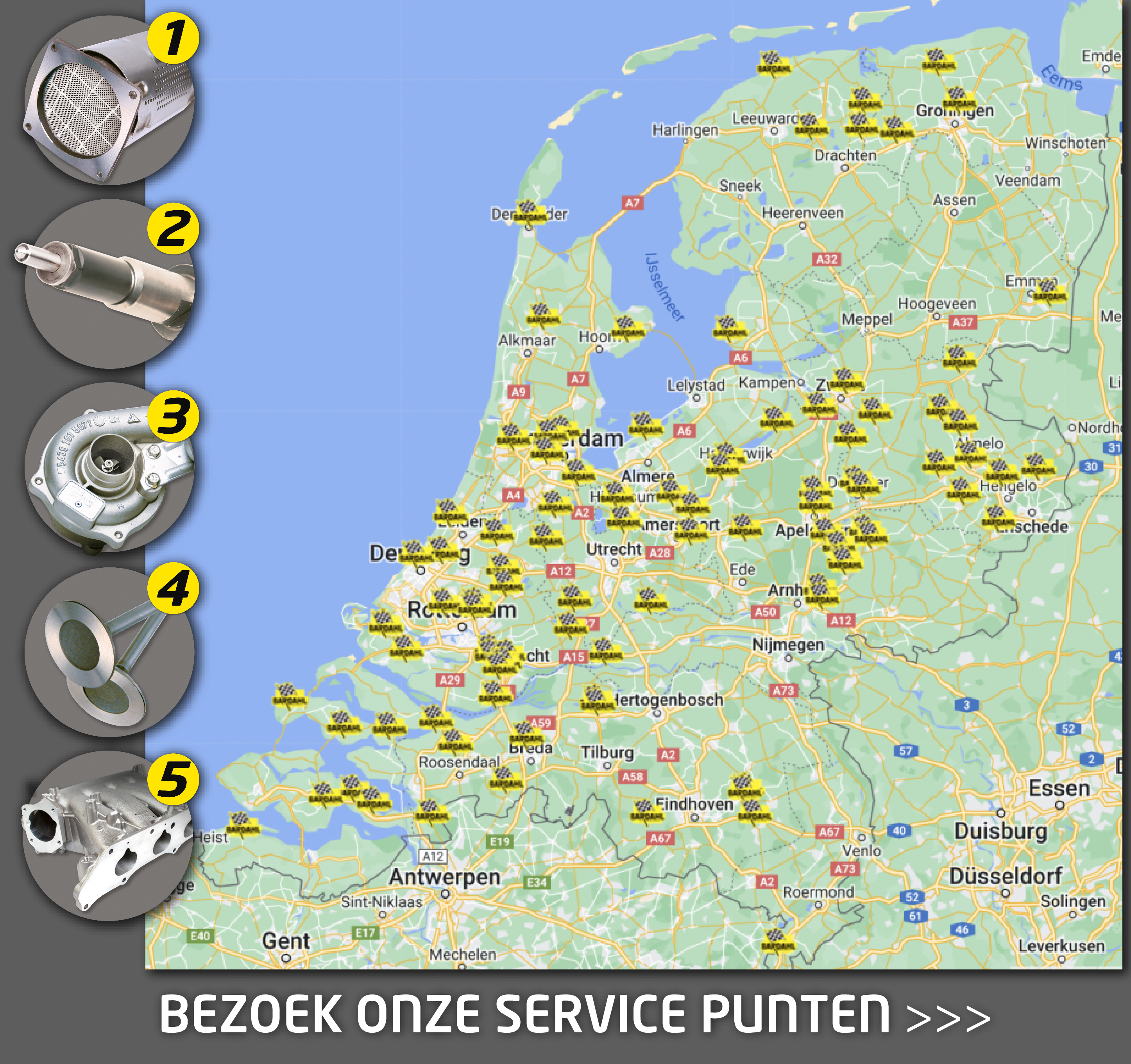 service punten